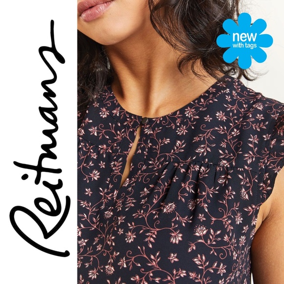 NWT 🦋 Ruffle Split Neck Blouse | Small - Picture 14 of 14